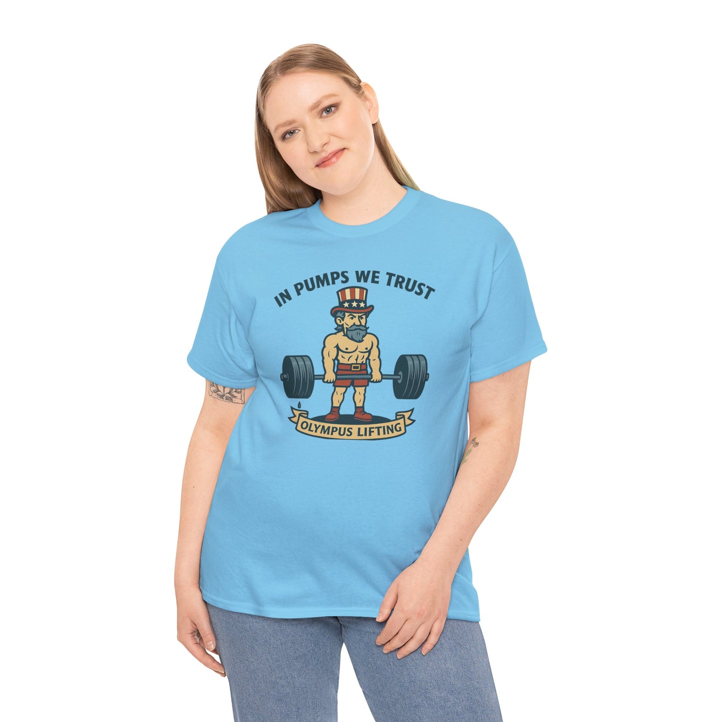In Pumps We Trust – Uncle Sam Lifter Tee