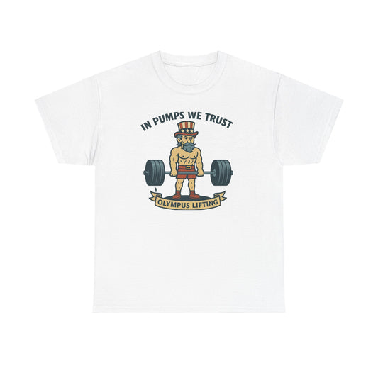 In Pumps We Trust – Uncle Sam Lifter Tee